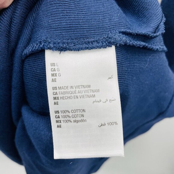 On 34th Womens Size Large Long Sleeve Colorblocked Rugby Dress in Blue/Cream $59 - Picture 7 of 7